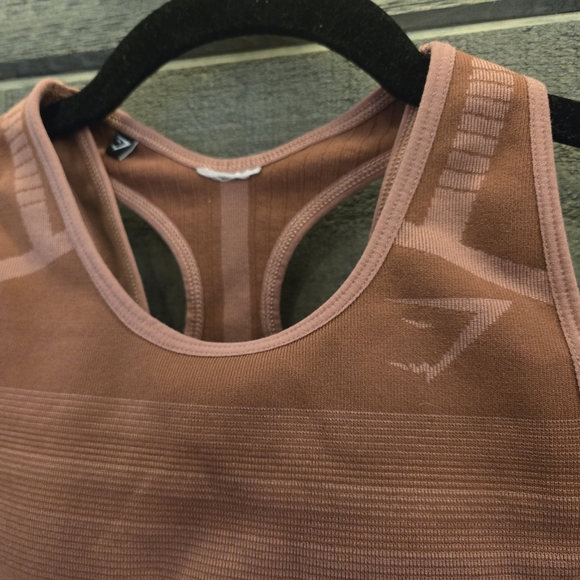 Gymshark Geo Seamless Sports Bra - Low Support - Rose Pink XS - Picture 2 of 5